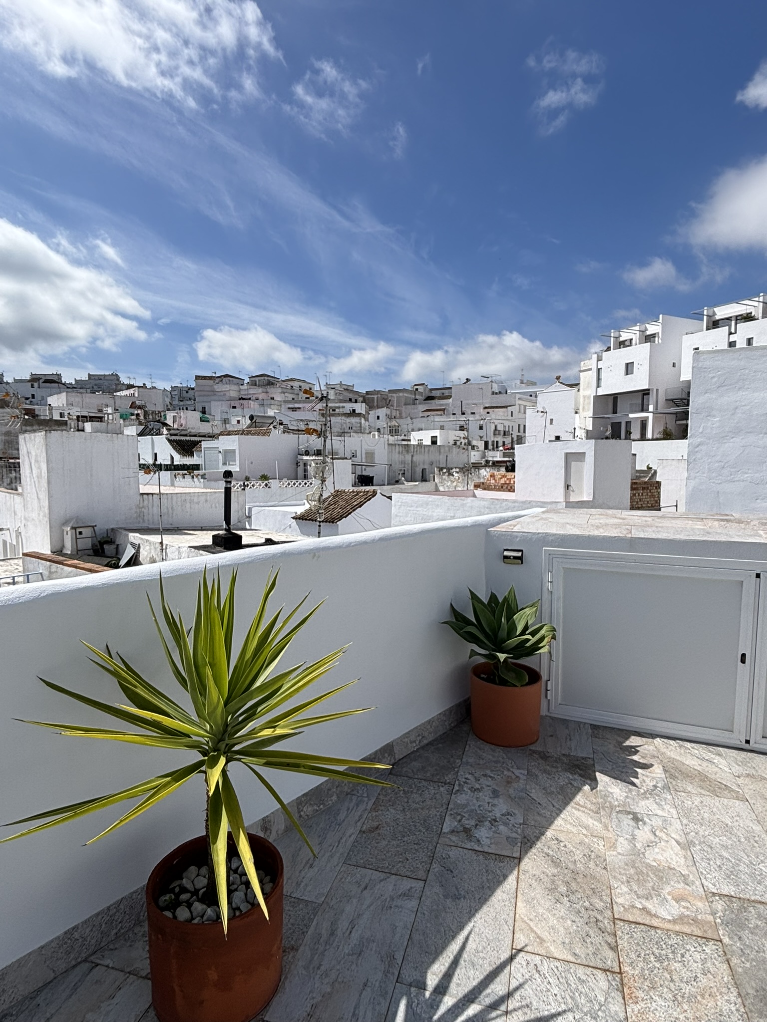 Interior y espacios del Loft la Abuela en Vejer