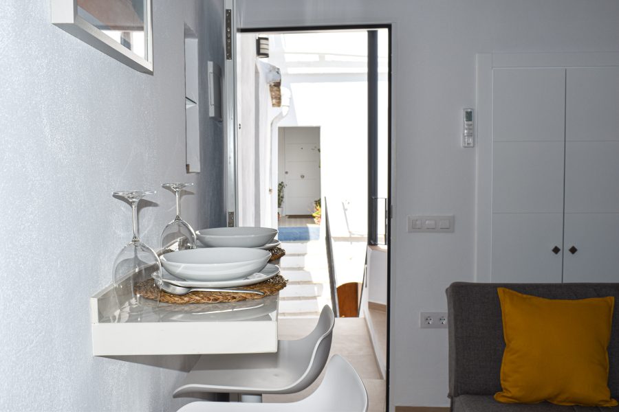 Interior y espacios del Loft la Abuela en Vejer